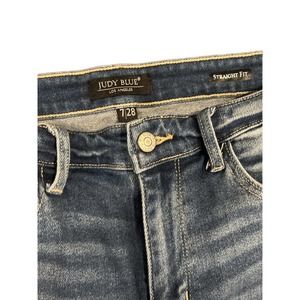 Judy Blue Distressed Straight Leg Jeans Sz 7/28